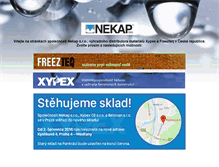 Tablet Screenshot of nekap.cz